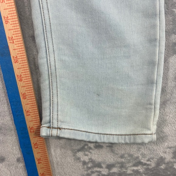 ZARA MAN Slim Jeans Mens Size 36x33 Knit Woven Denim Light Wash Stretch Stained - Picture 11 of 16